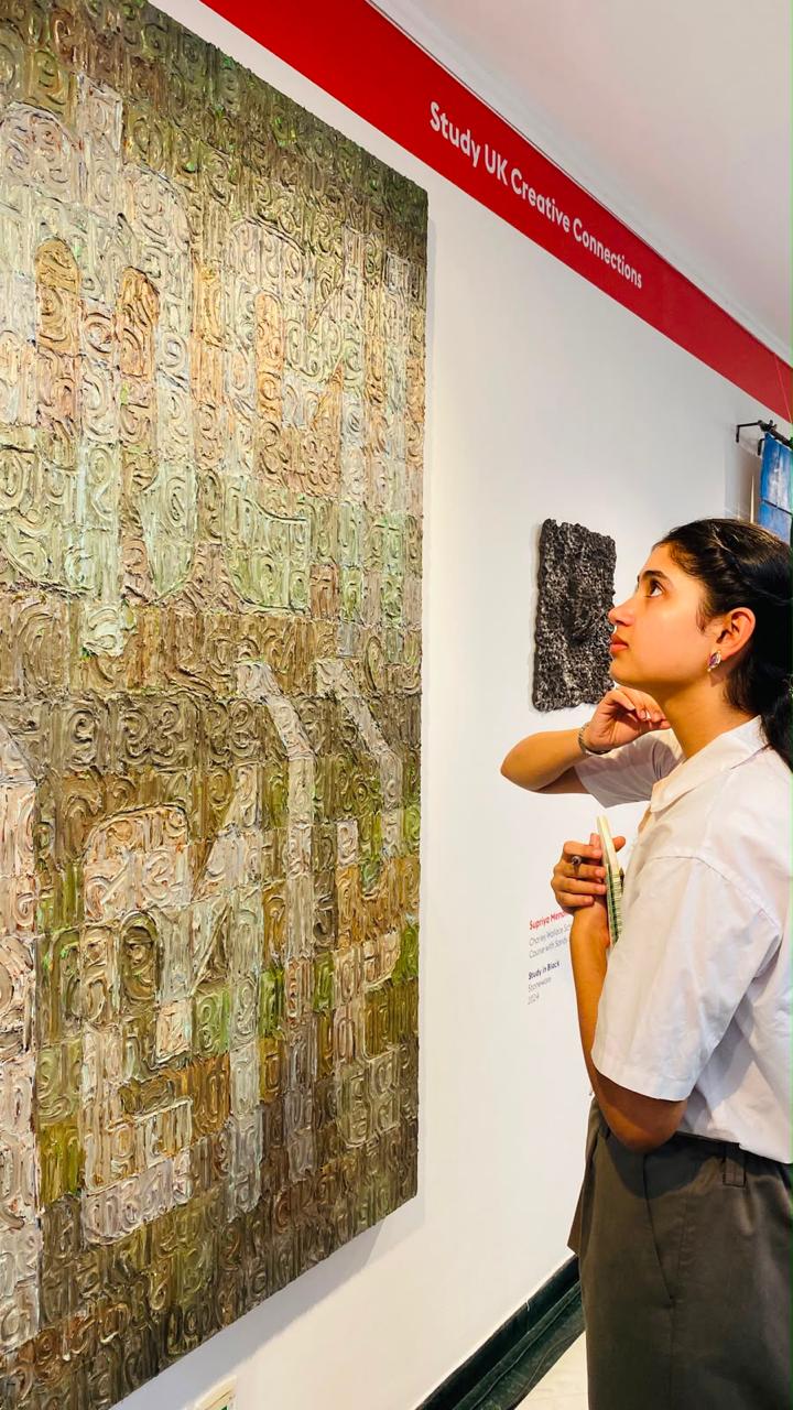Student Visit to the British Council Art Exhibition